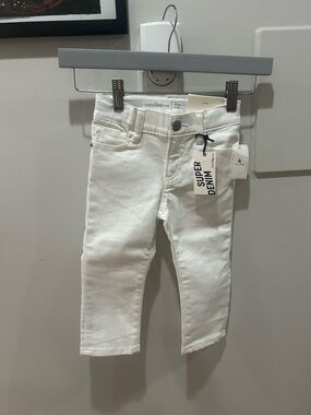 New Baby Gap Jean Size 18-24 Months Skinny White Denim